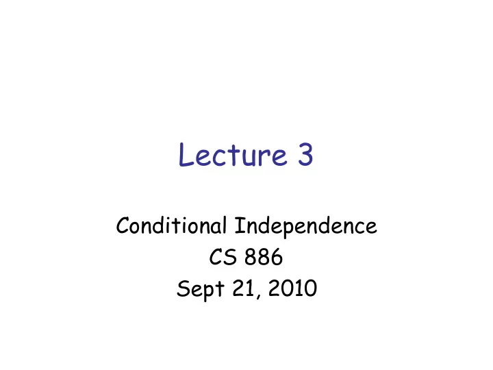 lecture 3