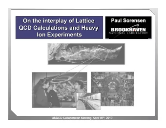 heat up a nucleus? 2  We Get  a Gas of Particles  Slide by A. Mocsy 3  But, the number of hadronic