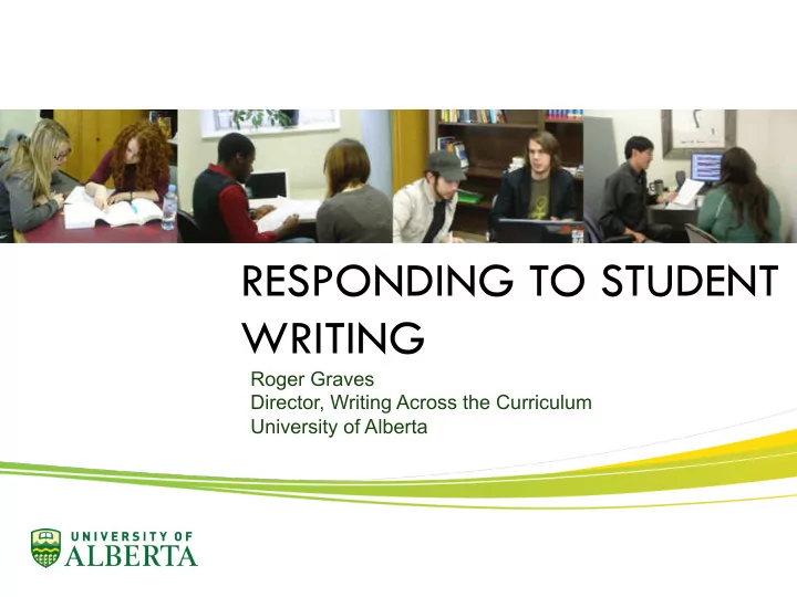 responding to student writing