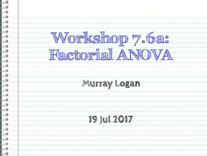 workshop 7 6a factorial anova