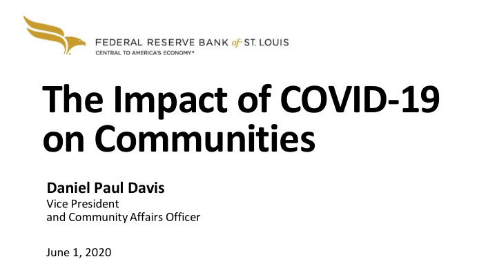 the impact of covid 19 on communities