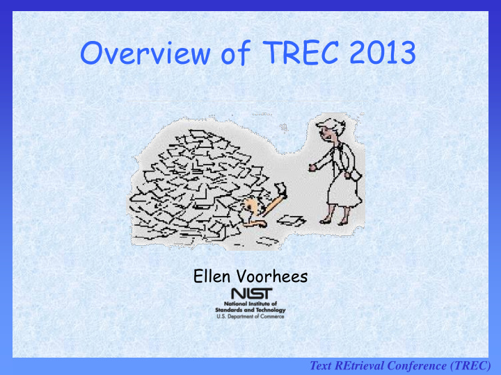 overview of trec 2013