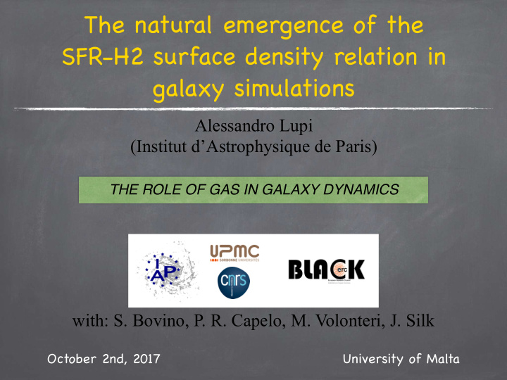 the natural emergence of the sfr h2 surface density