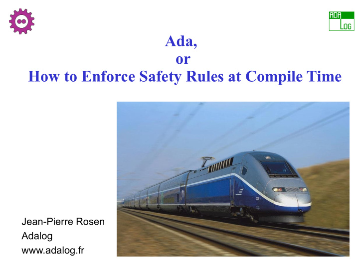 ada or how to enforce safety rules at compile time