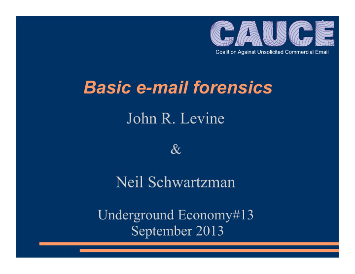 basic e mail forensics