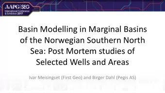 of the Norwegian Southern North  Sea: Post Mortem studies of  Selected Wells and Areas  Ivar