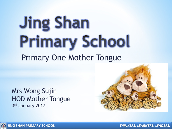 primary one mother tongue