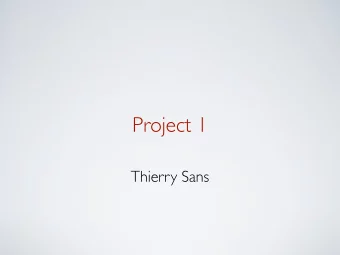 Project 1  Thierry Sans  Overview  devices/timer.c       |   42 +++++-  threads/fixed-point.h |