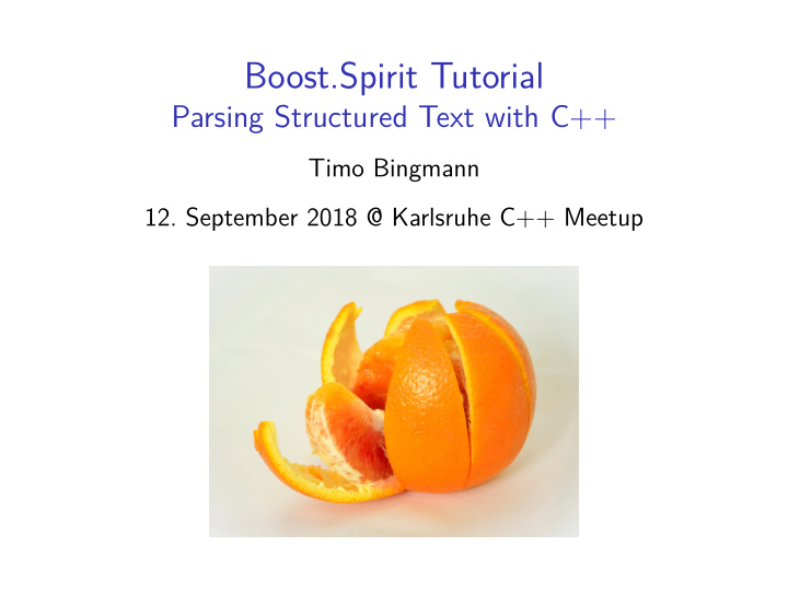 boost spirit tutorial