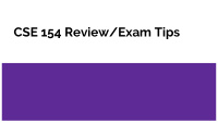 cse 154 review exam tips exam kane 110 5 15 6 15 we will