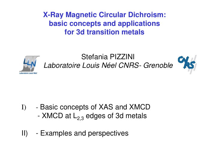 x ray magnetic circular dichroism basic concepts and