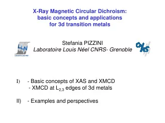 X-Ray Magnetic Circular Dichroism:  basic concepts and applications  for 3d transition metals
