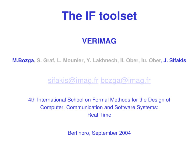 the if toolset