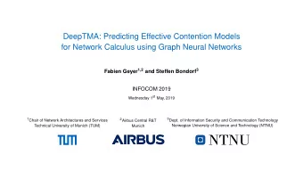 DeepTMA: Predicting Effective Contention Models  for Network Calculus using Graph Neural Networks