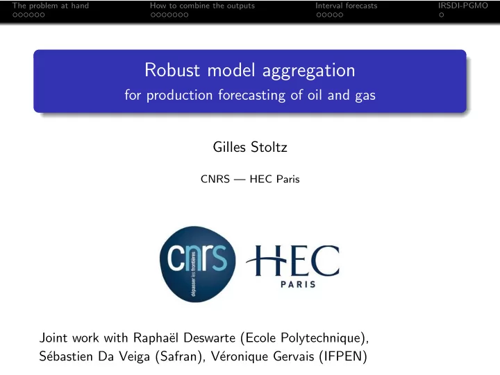 robust model aggregation