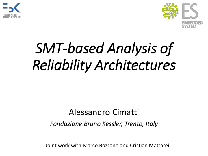 smt based analysis of