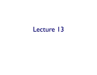 Lecture 13 EQ TM is neither recognizable  nor co-recognizable M 0 : on any input x, reject x.  L(M