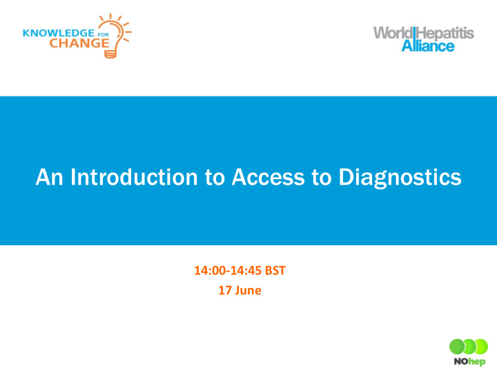 an introduction to access to diagnostics
