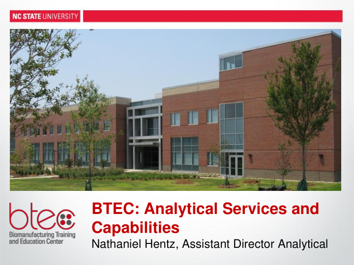 btec analytical services and capabilities