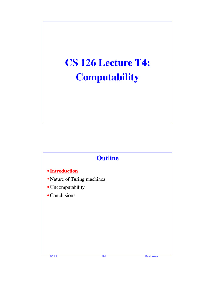 cs 126 lecture t4 computability