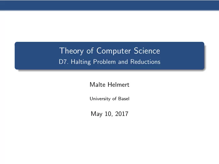 theory of computer science