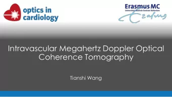 Intravascular Megahertz Doppler Optical  Coherence Tomography  Tianshi Wang  Phase-sensitive
