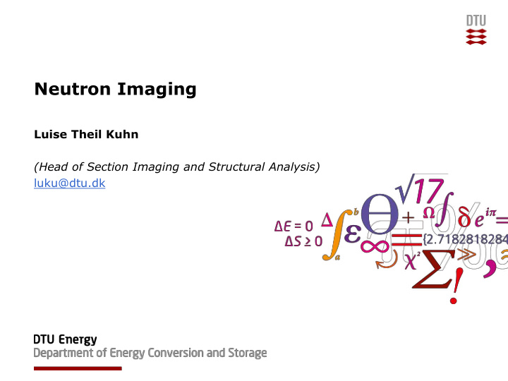 neutron imaging