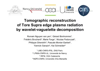 Tomographic reconstruction  of Tore Supra edge plasma radiation  by wavelet-vaguelette