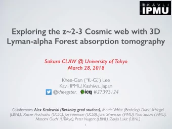 Exploring the z~2-3 Cosmic web with 3D  Lyman-alpha Forest absorption tomography  Sakura CLAW @