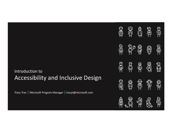 accessibility and inclusive design