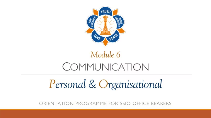 module 6 general outline