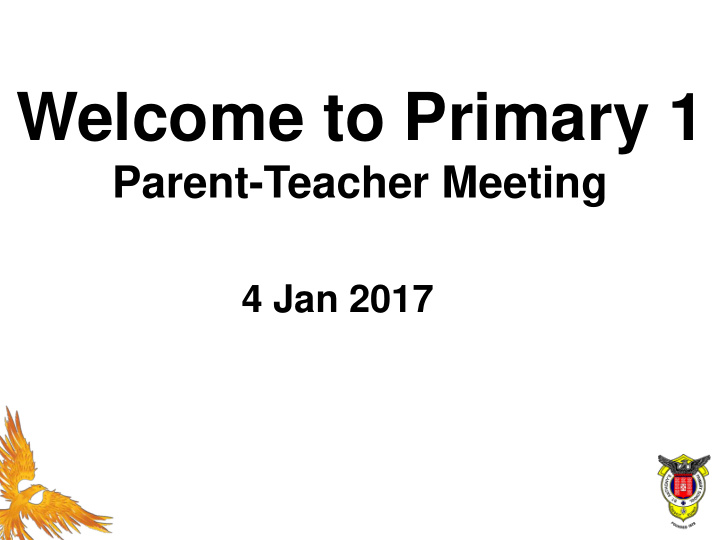 welcome to primary 1