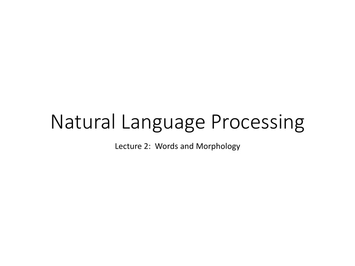 natural language processing