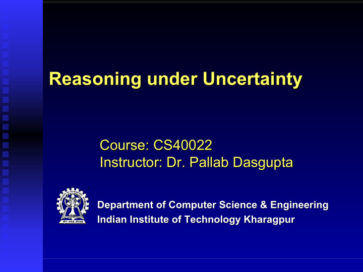 reasoning under uncertainty reasoning under uncertainty
