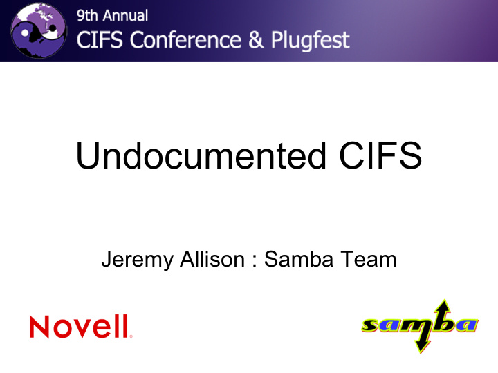 undocumented cifs