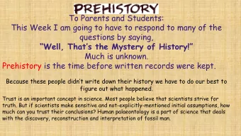 To Parents and Students:  This Week I am going to have to respond to many of the  questions by