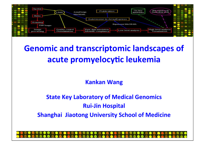 genomic and transcriptomic landscapes of acute