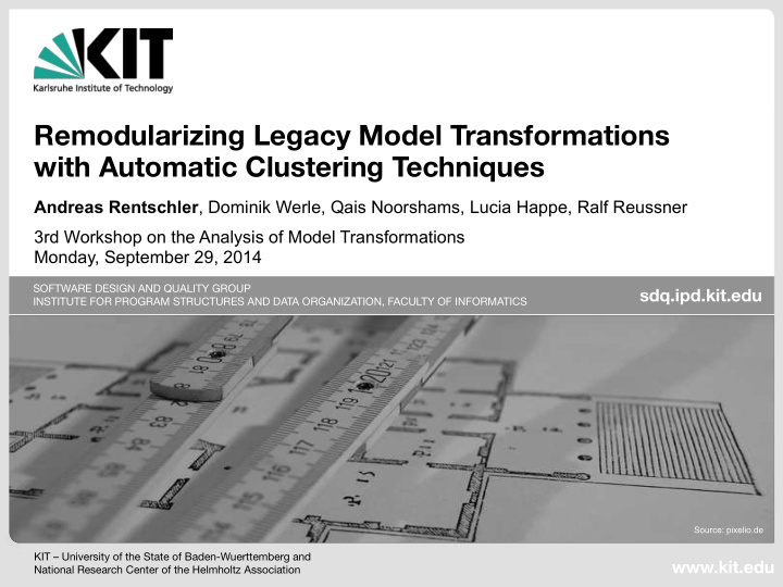 remodularizing legacy model transformations with