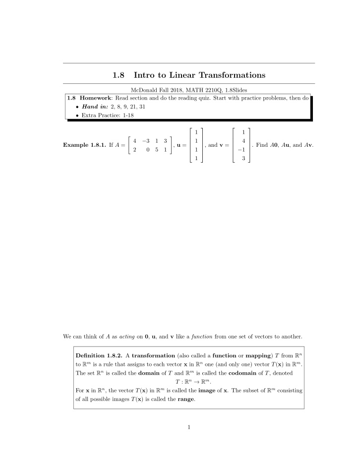 1 8 intro to linear transformations