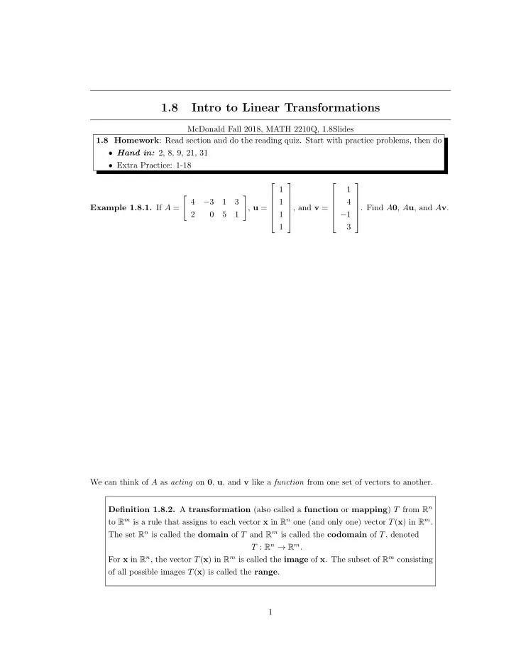 1 8 intro to linear transformations