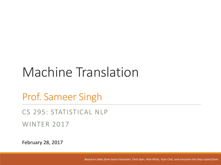 machine translation