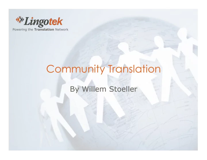 community translation