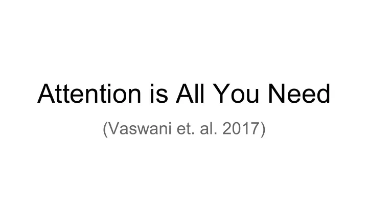 attention is all you need