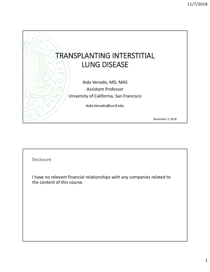transplanting interstitial lung disease