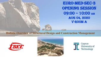 EU  EURO-MED  MED-SE  SEC-3  OPENING S  SESSION  09:  9:00  10 10:00 AM  AM  AUG 0  04, 2  2020