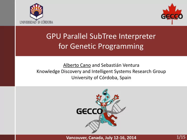 gpu parallel subtree interpreter