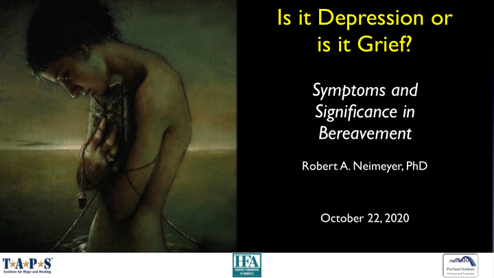 is it depression or is it grief