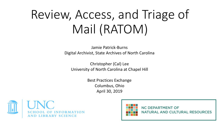 review access and triage of