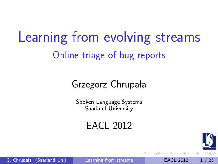 learning from evolving streams