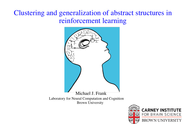 michael j frank laboratory for neural computation and